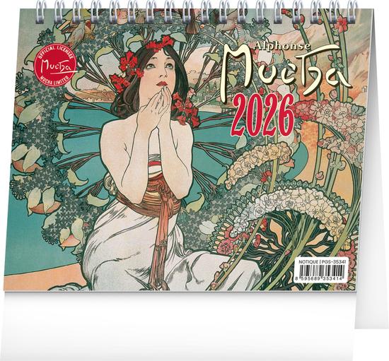 Alfons Mucha 2026 - stolní kalendář