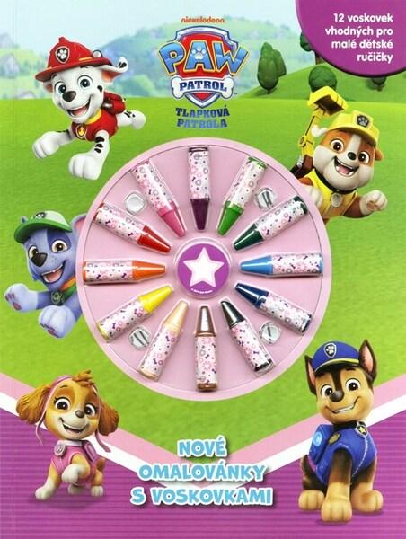 Tlapková patrola Nové omalovánky s voskovkami