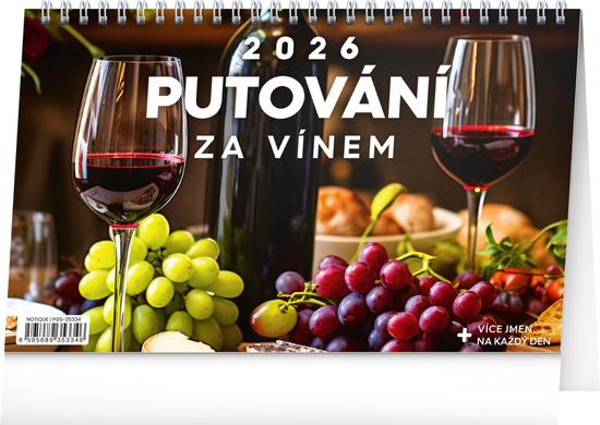 Putování za vínem 2026 - stolní kalendář