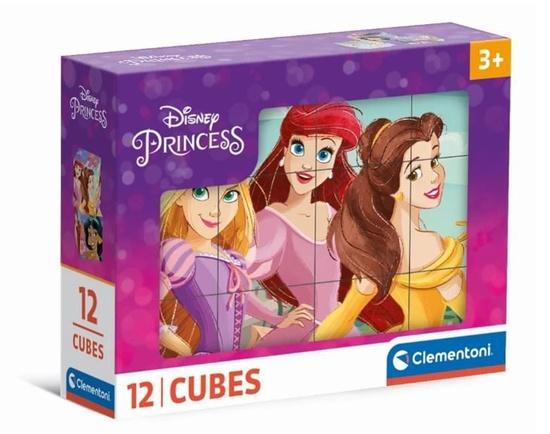Obrázkové kostky Disney princezny 12 kostek