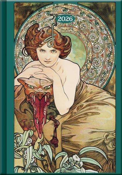 Denní diář 2026 A5 Art Mucha