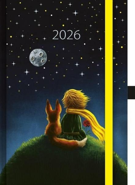 Denní diář 2026 A5 Art Malý princ s gumičkou