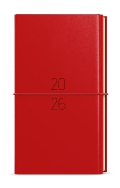 Týdenní diář 2026 Jakub Dueto kapesní červená