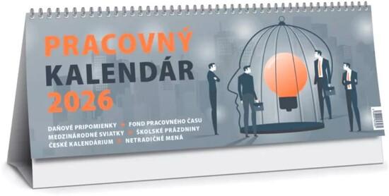 Pracovný kalendár 2026 - stolový kalendár