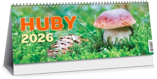Huby 2026 - stolový kalendár