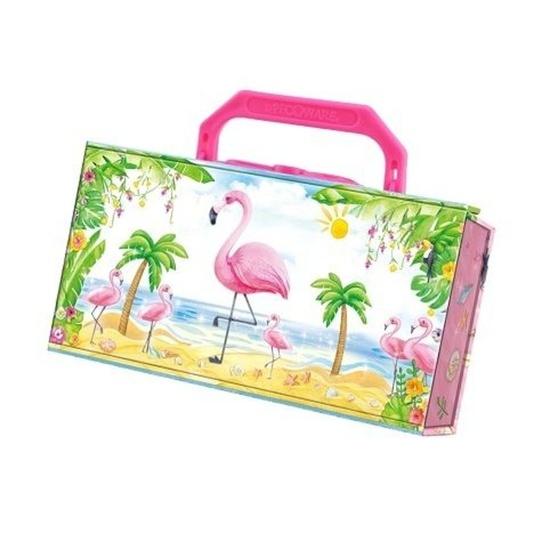 Šperkovnice kufřík Plameňák