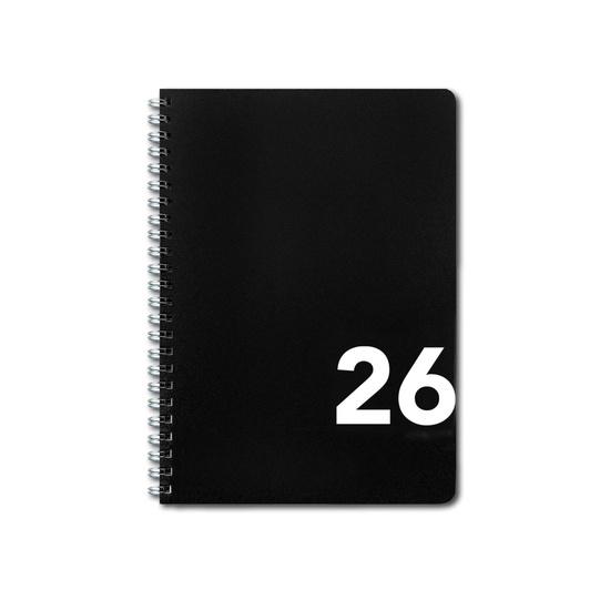 Diář týdenní A5 řádkový, černý