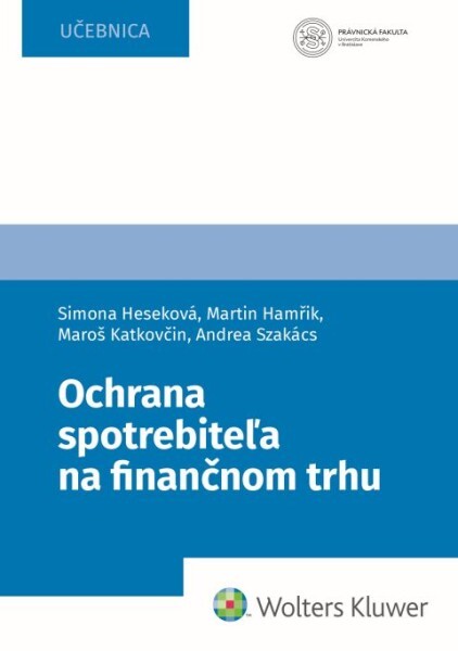 Ochrana spotrebiteľa na finančnom trhu - 9788057107613