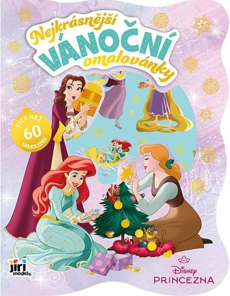 Nejkrásnější vánoční omalovánky se samolepkami Disney Princezny