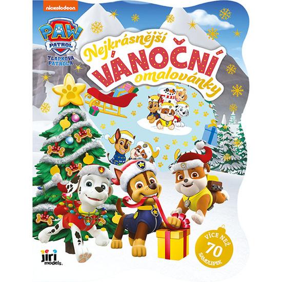 Nejkrásnější vánoční omalovánky se samolepkami Tlapková patrola