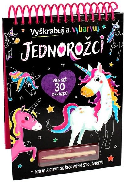 Vyškrabuj a vybarvuj Jednorožci