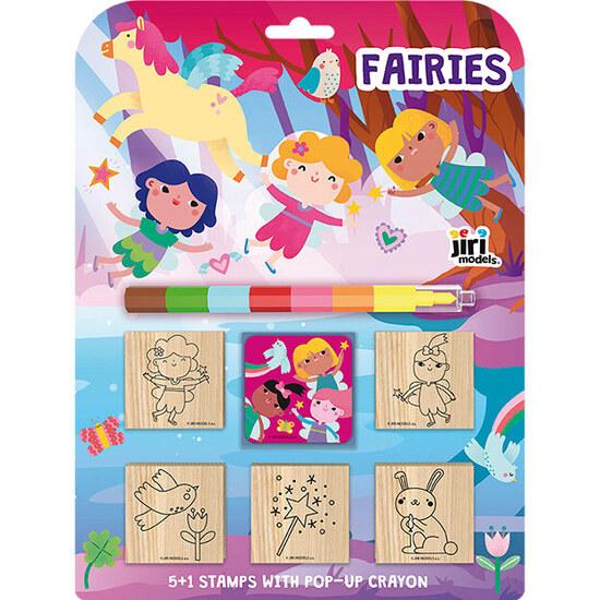 Pečiatky 5 + 1 s voskovkou Víly