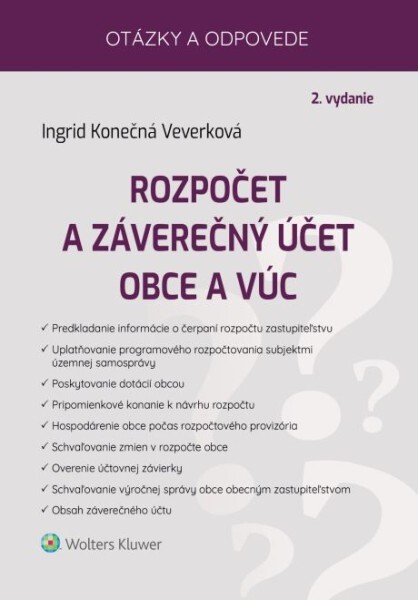 Rozpočet a záverečný účet obce a VÚC - 9788057107811