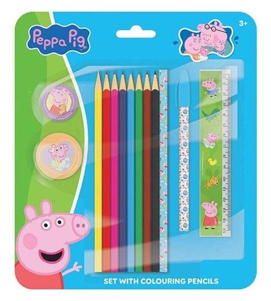 Set s pastelkami Prasátko Peppa