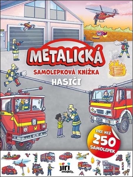 Metalická samolepková knížka Hasiči