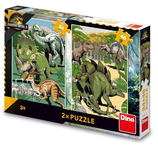 Puzzle 24+48 Jurský svět I.