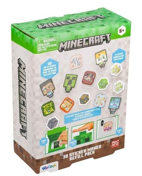 Minecraft 3D sada na výrobu samolepek