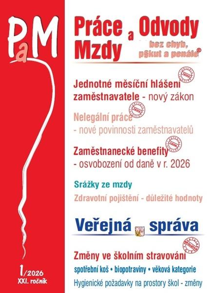 Práce a mzdy 1/2026 – Jednotné měsíční hlášení zaměstnavatele