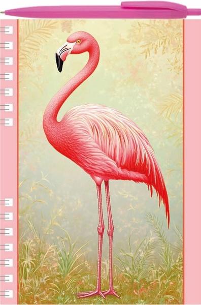 Psací sada Zápisník A5 Plameňák