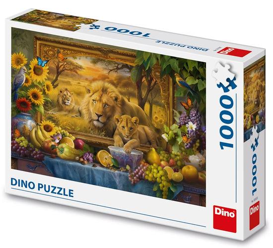 Puzzle 1000 Z obrazu Lvi