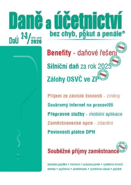 Daně a účetnictví bez chyb, pokut a penále 2-3/2026
