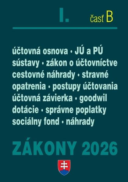 Zákony I B 2026 – účtovné zákony - 9788081623042