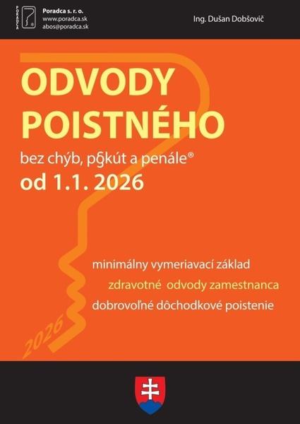 Odvody poistného od  1. 1. 2026 - 9788081623011