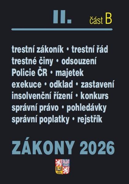 Zákony II B/2026 – Trestní právo