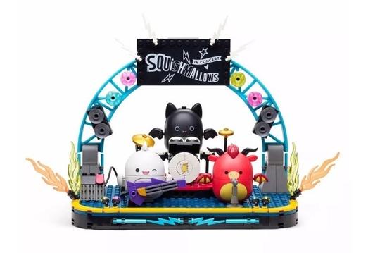 Squishmallows Stavebnice BLDR Koncertní turné 3 postavičky