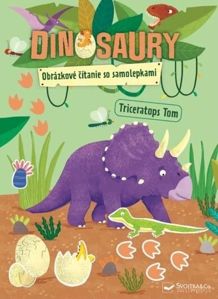 Dinosaury Obrázkové čítanie so samolepkami - 9788056716687