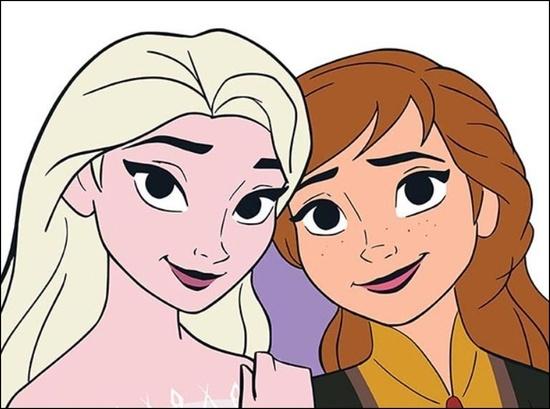 Moje omalovánky Ledové království