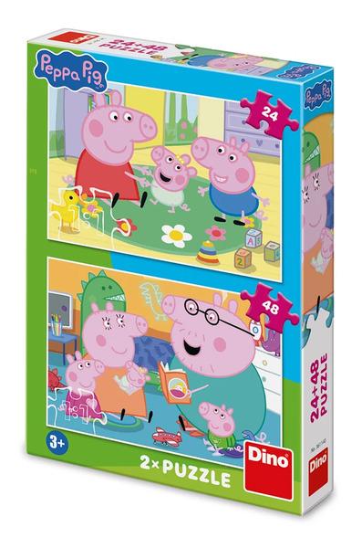 Puzzle 24+48 Peppa pig Domov