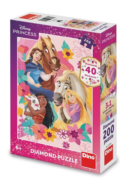 Puzzle 200 Princezny se zvířátky diamond