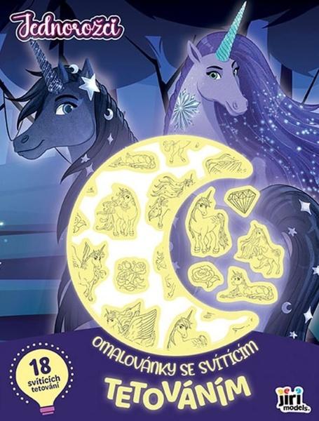 Omalovánky se svítícím tetováním Jednorožci