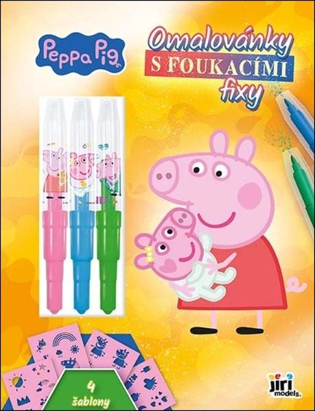 Omalovánky s foukacími fixy Prasátko Peppa