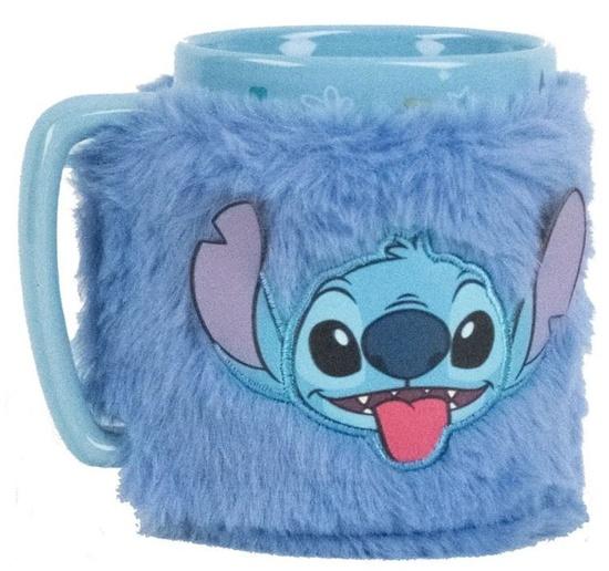 Lilo a Stitch hrnek s návlekem Stitch modrý