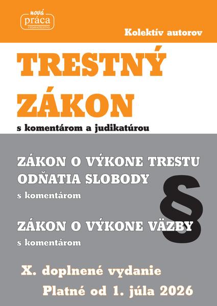 Trestný zákon 2026 - 9788082700155