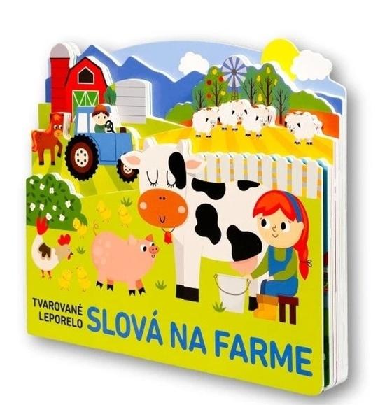Tvarované leporelo Slová na farme - 9788056717004