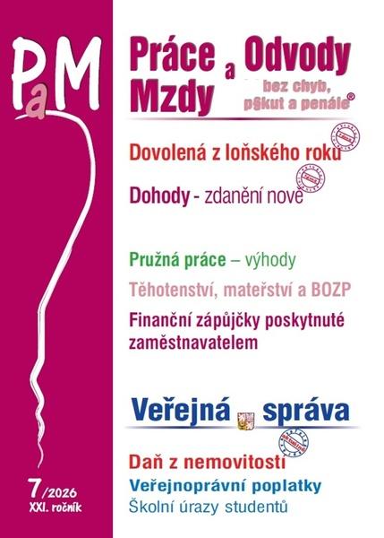 Práce a mzdy 7/2026 Dovolená z loňského roku