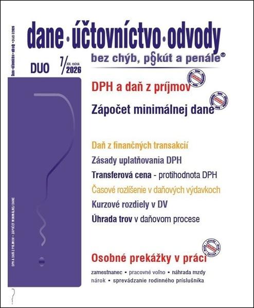 DUO 7/2026 DPH v zákone o dani z príjmov, Spôsob zápočtu minimálnej dane