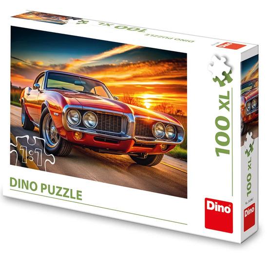 Puzzle 100XL Firebird 69 v západu slunce