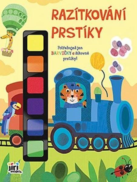 Razítkování prstíky Vlak