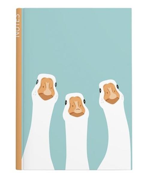 Notes linkovaný A5 lamino Husy