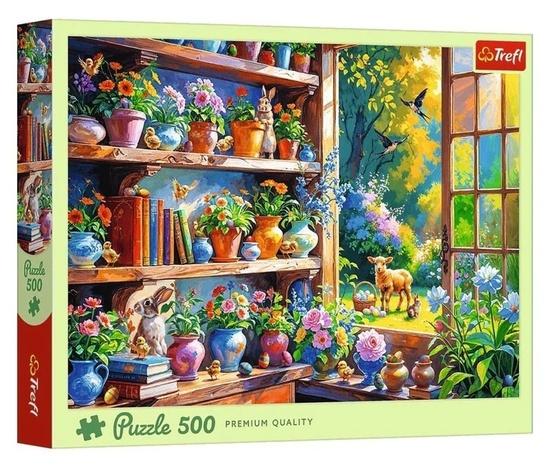 Puzzle Jarní ráno v oranžerii