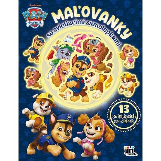 Maľovanky so svietiacimi samolepkami Labková patrola