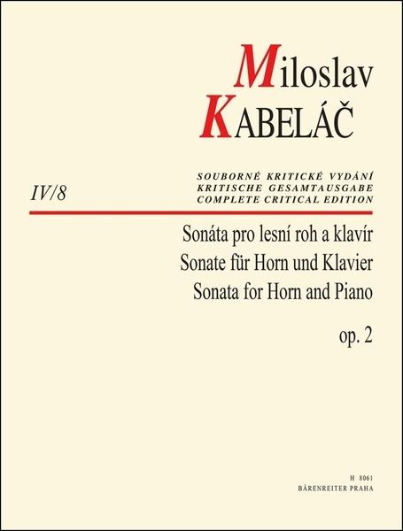 Sonáta pro lesní roh a klavír op. 2