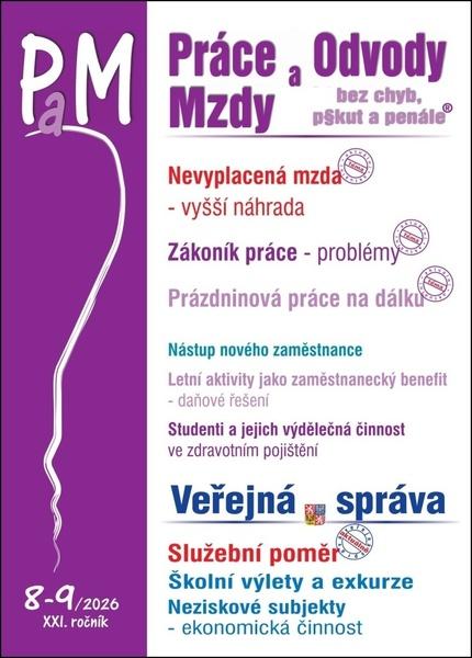 Práce a mzdy 8-9/2026