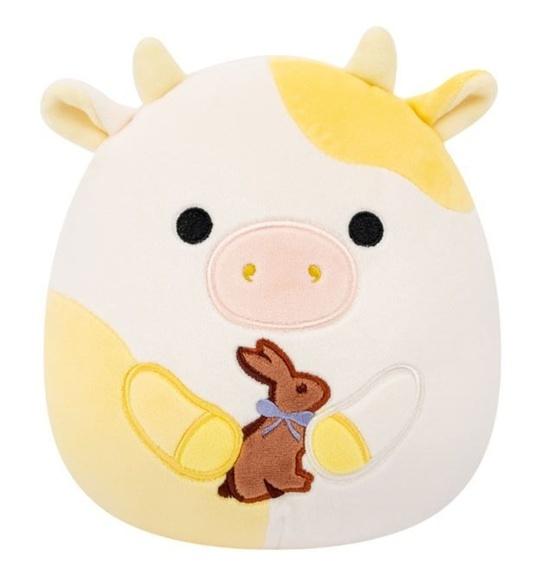 Squishmallows Žlutá kravička s čoko zajícem Bodie
