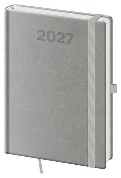Denní diář 2027 A5 Print Pop šedý