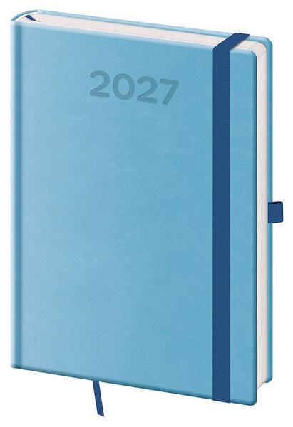 Denní diář 2027 A5 Print Pop světle modrý